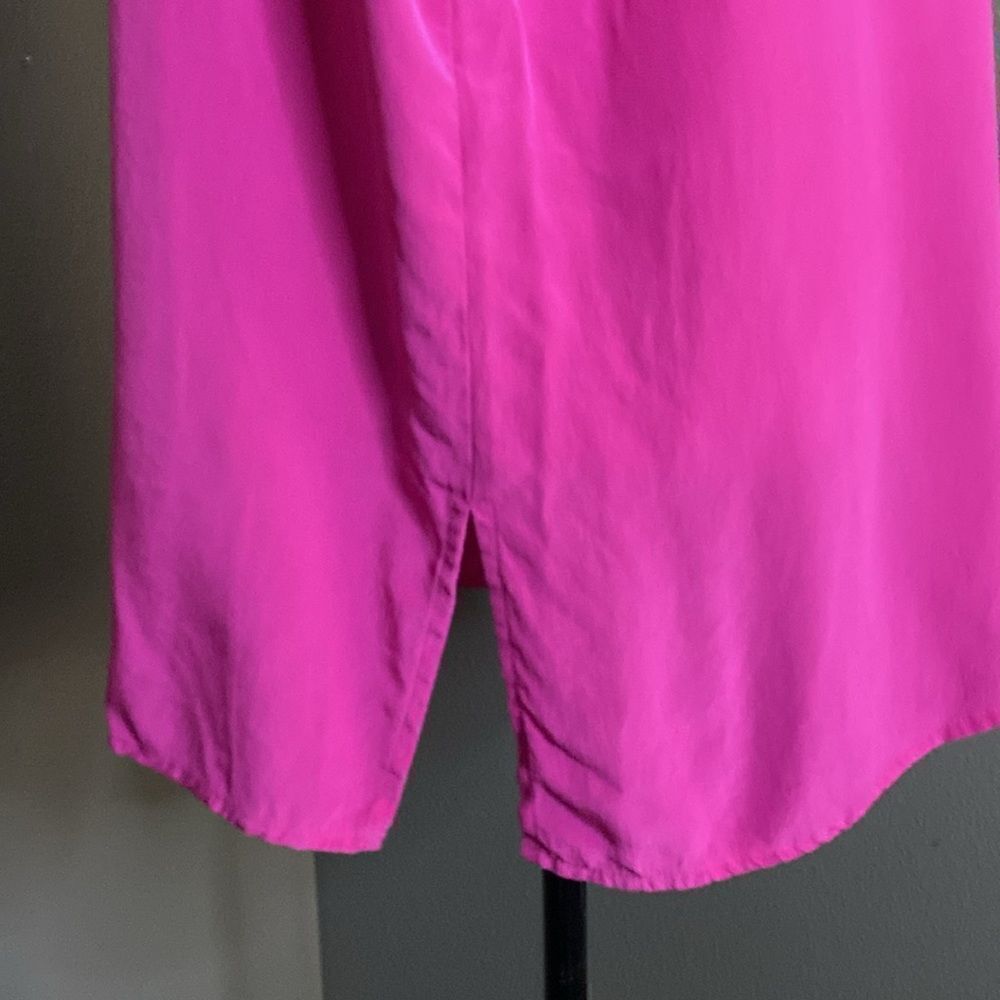 Vintage Bob Mackie Wearable Art 100% silk Pink Tank Sleeveless Blouse Barbiecore - Picture 4 of 9
